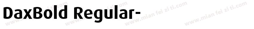 DaxBold Regular字体转换